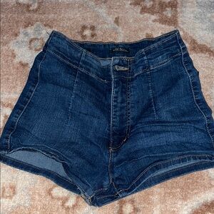 Target Blue Jean Shorts High-Waisted Cuffed